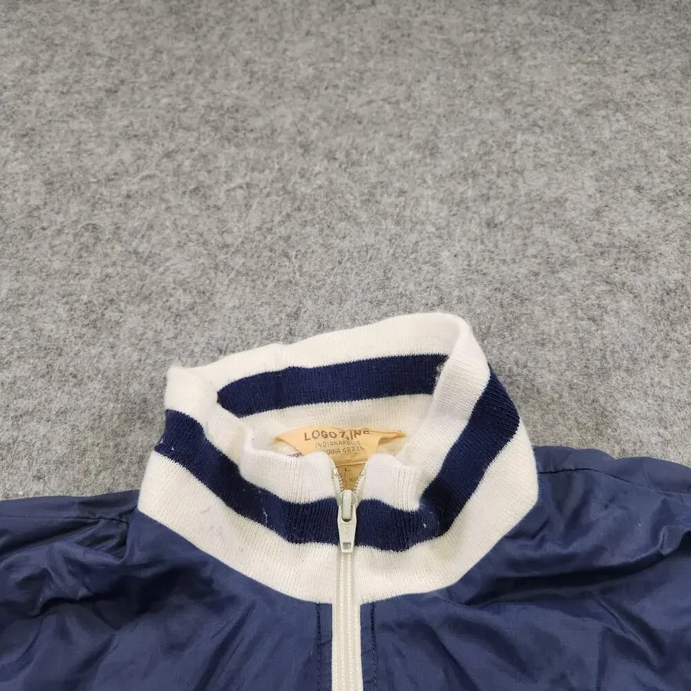 Vintage Logo 7 U.S. Air Force‎ Jacket Mens Large Nylon Pullover Striped 80s 90s
